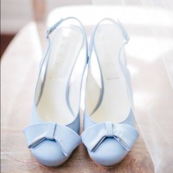 BHLDN Blue Wedding Shoes (Blue) - Picture 1 of 8